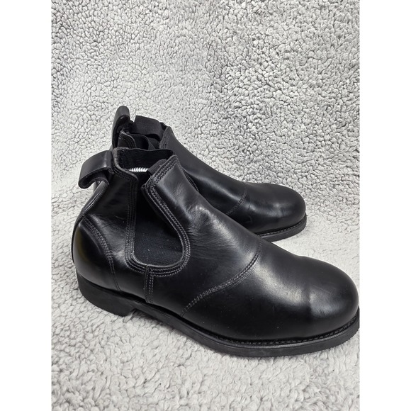1982 WEINBRENNER Black Leather Safety Toe BILTRITE Sole Chelsea Boots Men\'s 7 EE main image 16